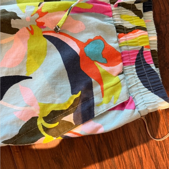 Women’s floral linen pants - Picture 4 of 5